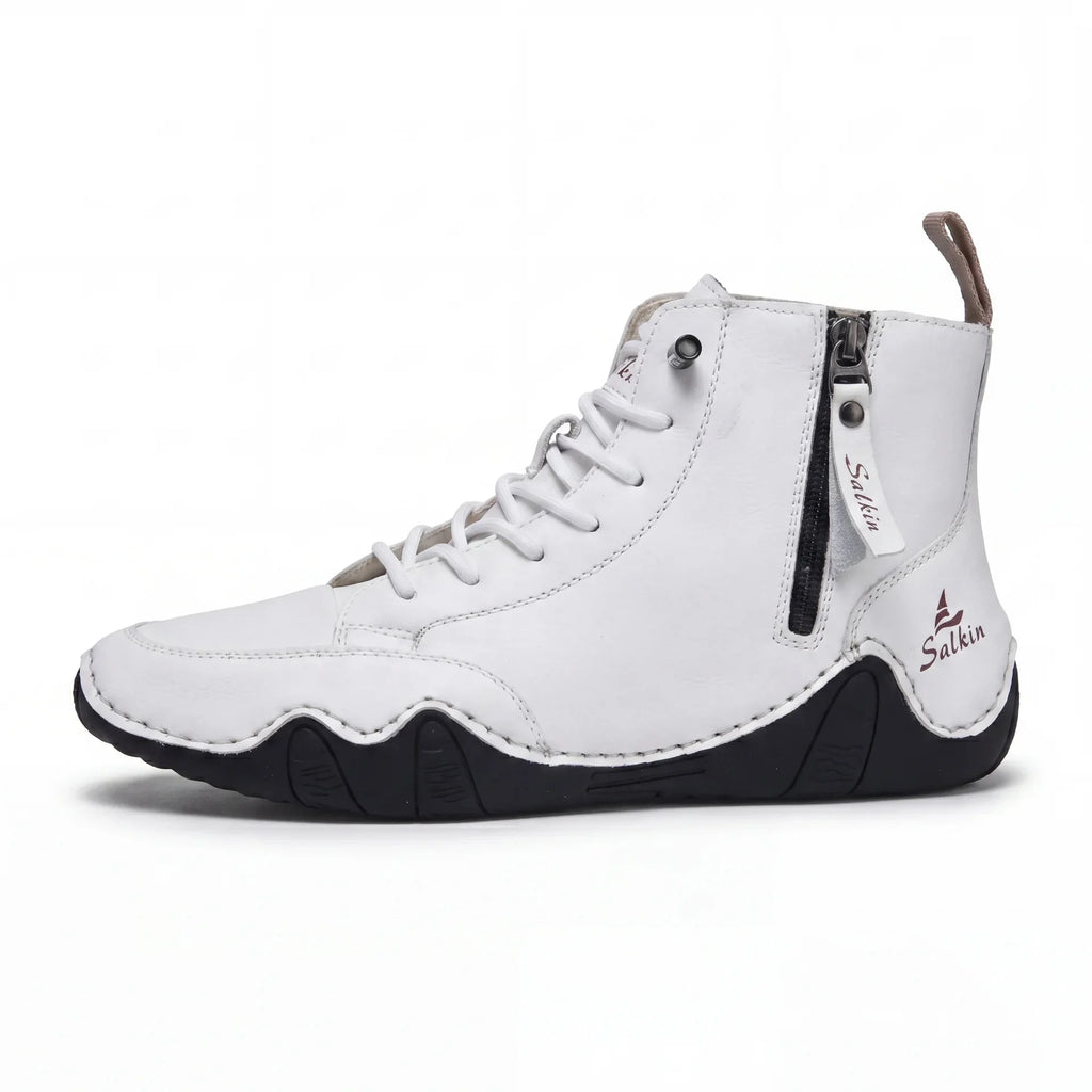 Chaussures Pieds-Nus Zippées Zero-Drop Cuir Vegan Déperlantes